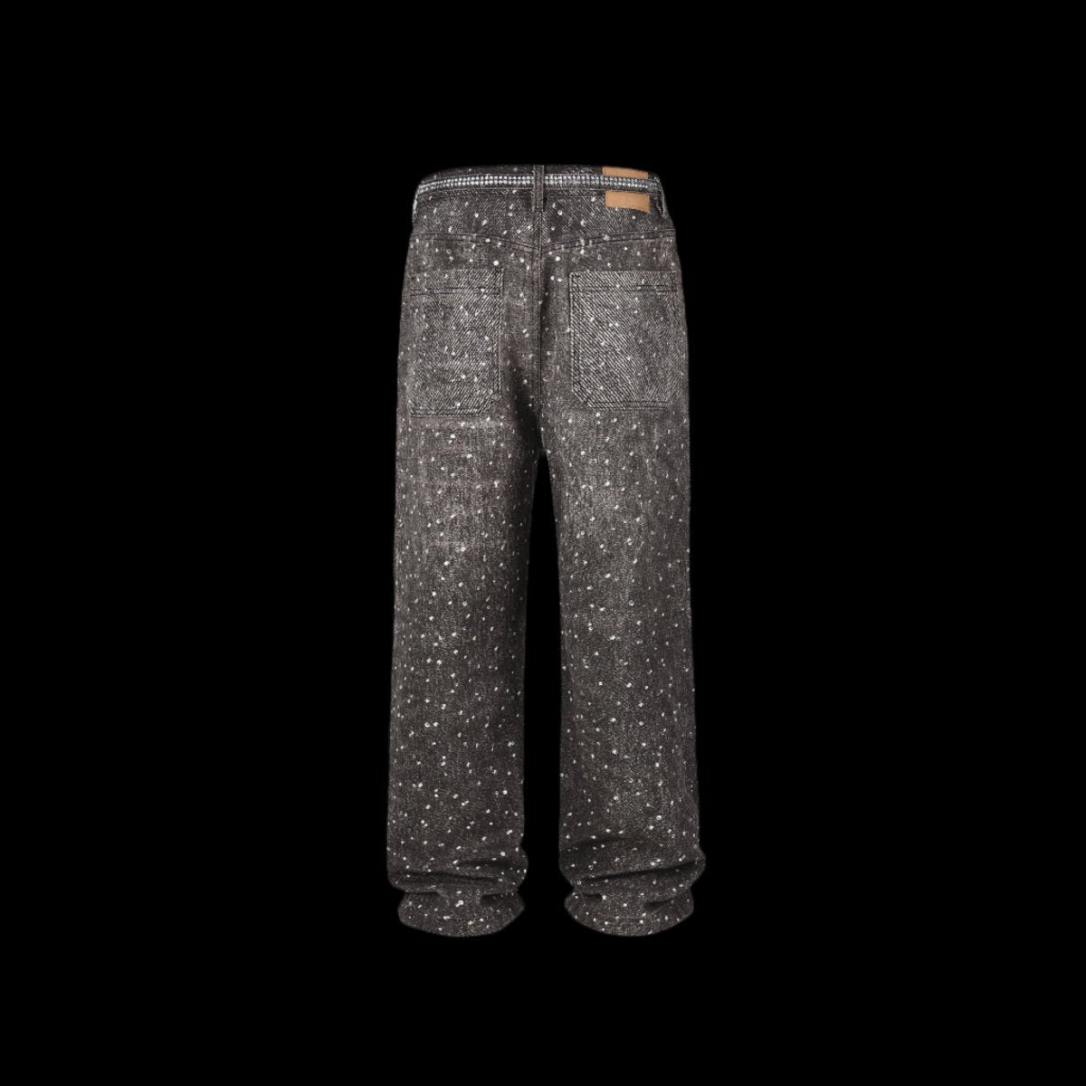 Skeleton Diamond Denim Jeans - Dekayed