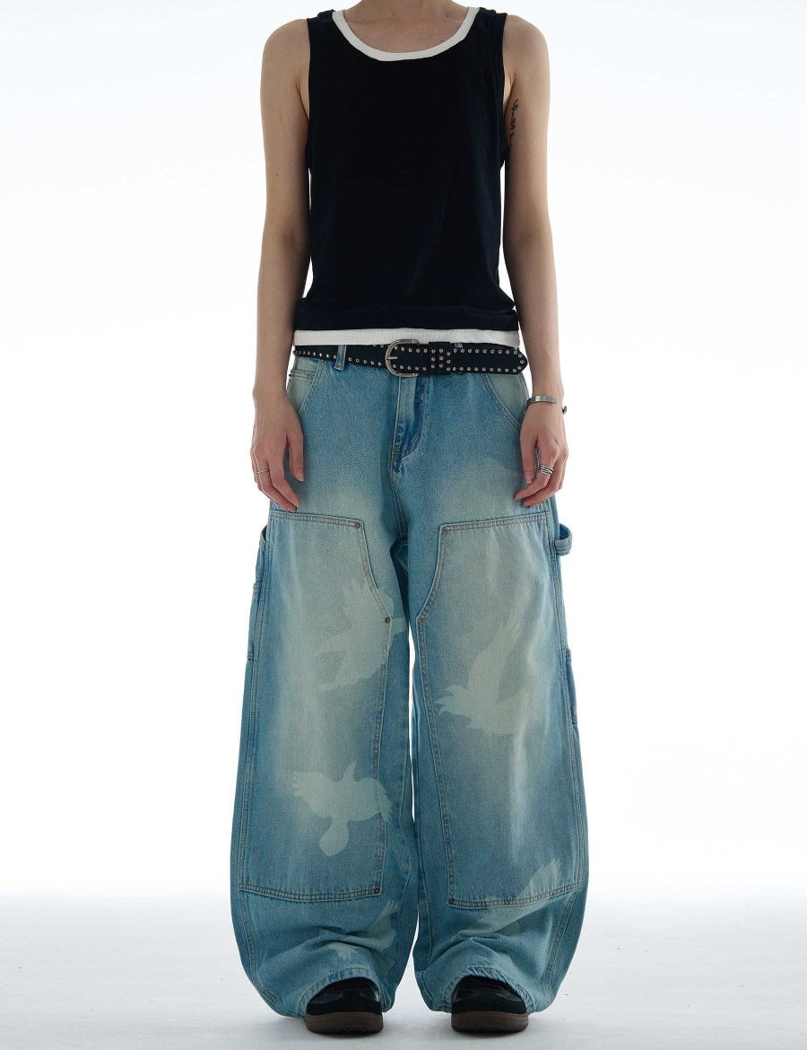 Skybound Baggy Denim Jeans - Dekayed