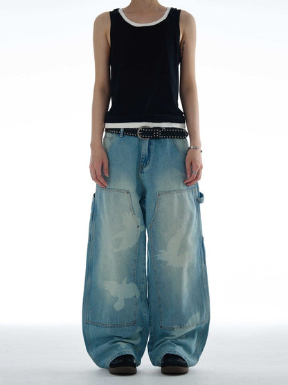 Skybound Baggy Denim Jeans - Dekayed