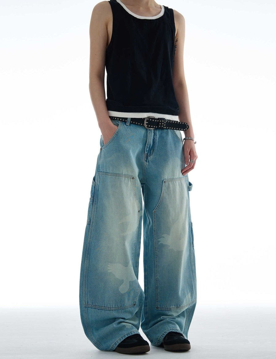 Skybound Baggy Denim Jeans - Dekayed
