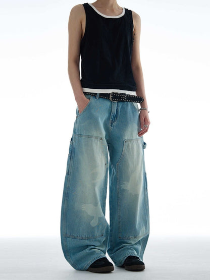 Skybound Baggy Denim Jeans - Dekayed