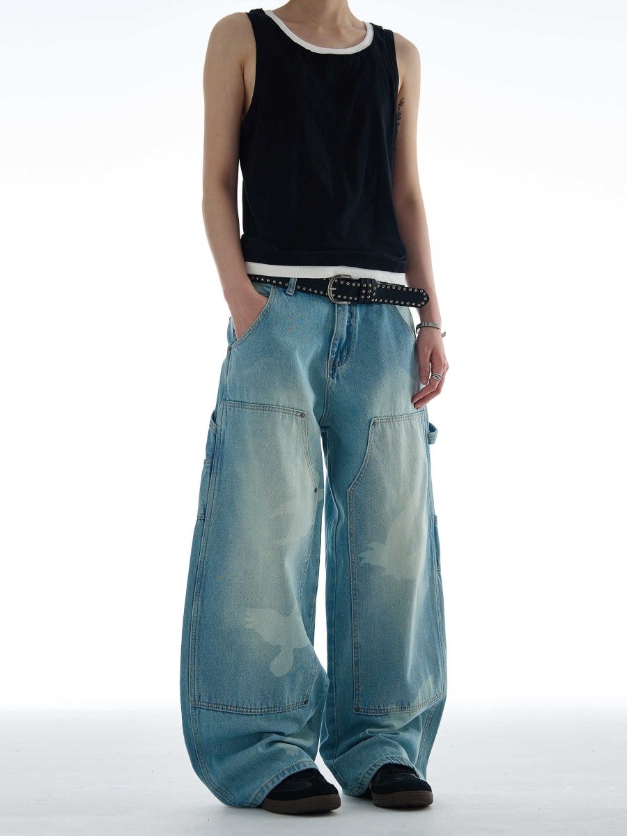 Skybound Baggy Denim Jeans - Dekayed