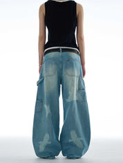 Skybound Baggy Denim Jeans - Dekayed