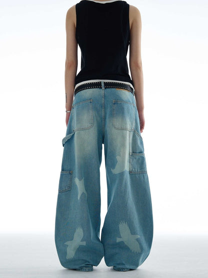 Skybound Baggy Denim Jeans - Dekayed