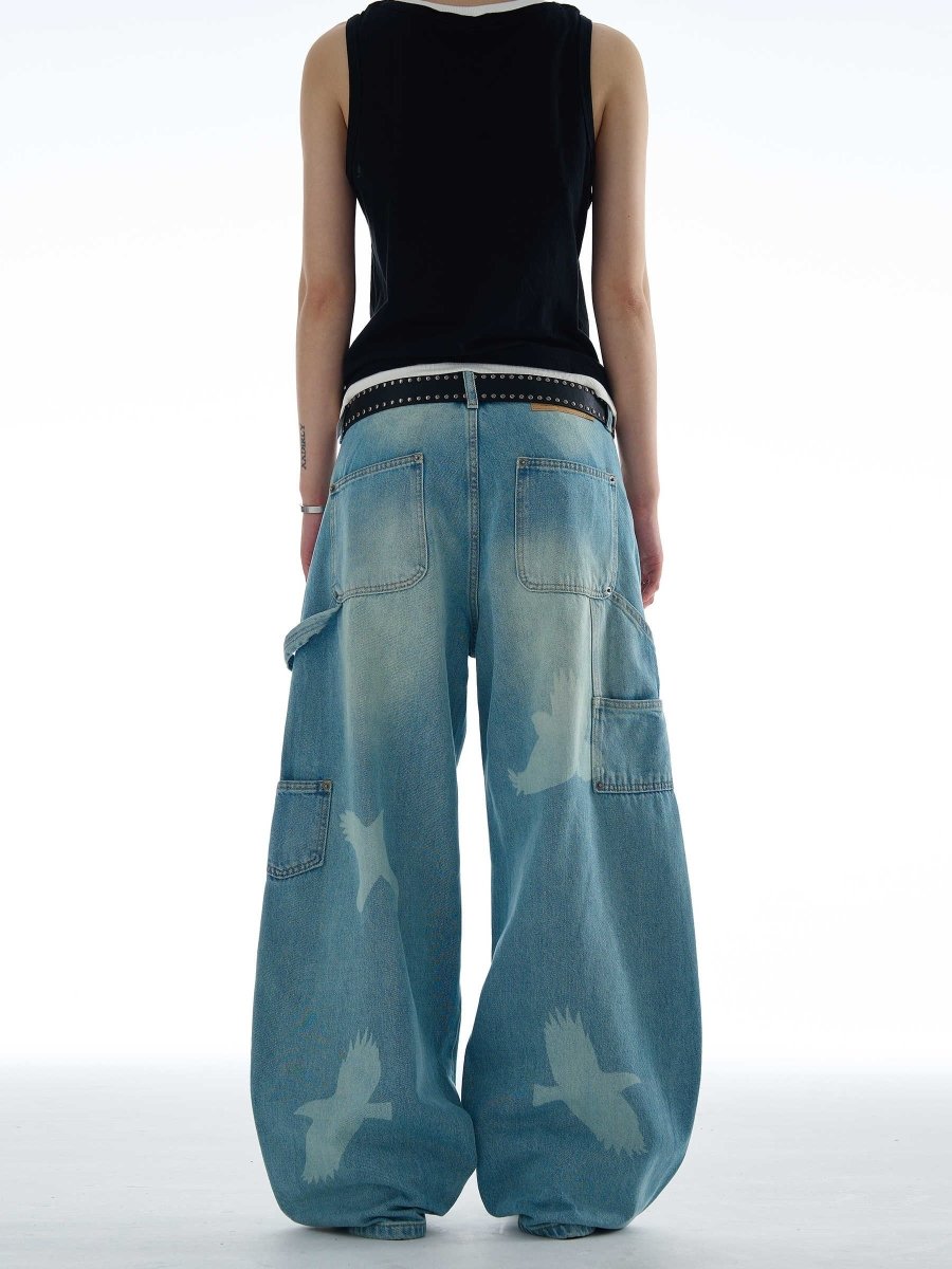 Skybound Baggy Denim Jeans - Dekayed