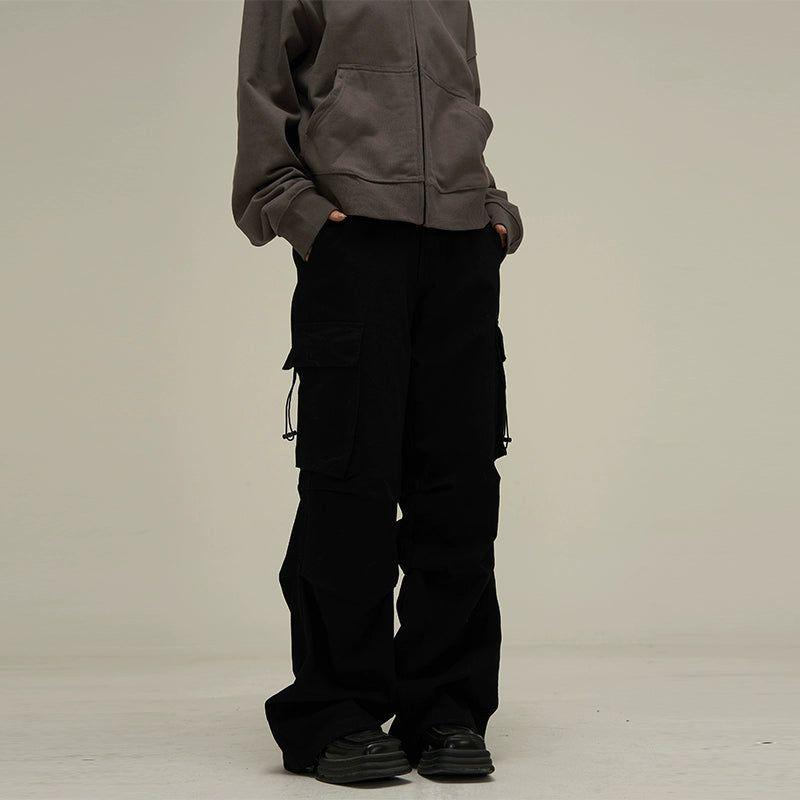 Slant Pocket Pleats Cargo Pants - Dekayed