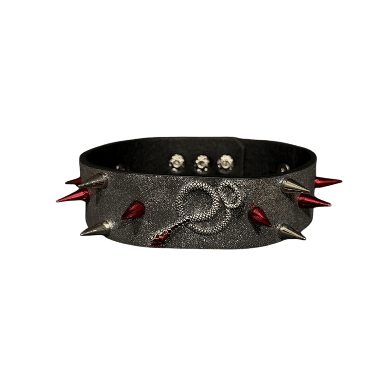 Snake Bite Diamond Nail Bracelet/Choker - Dekayed