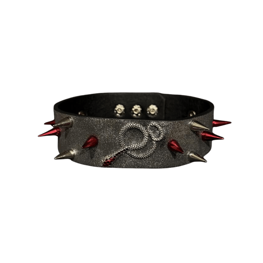 Snake Bite Diamond Nail Bracelet/Choker - Dekayed