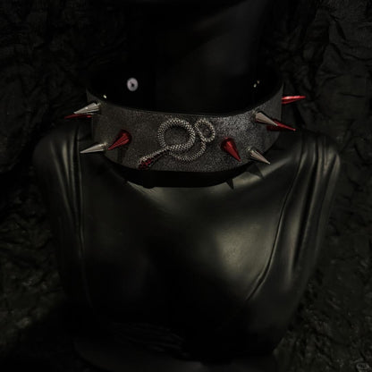 Snake Bite Diamond Nail Bracelet/Choker - Dekayed