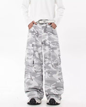 Snow Camouflage Patchwork Fur Tracksuit - Dekayed