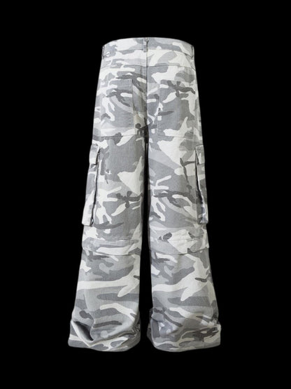 Snow Camouflage Patchwork Fur Tracksuit - Dekayed