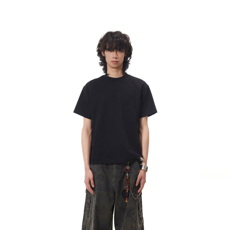 Splicing Thread Short Sleeve Shirt - Dekayed