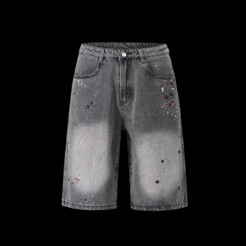 Stardust Fade Denim Jorts - Dekayed