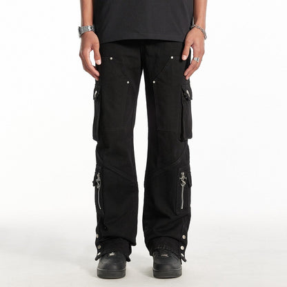 STK Rivet Construction Studded Jeans - Dekayed