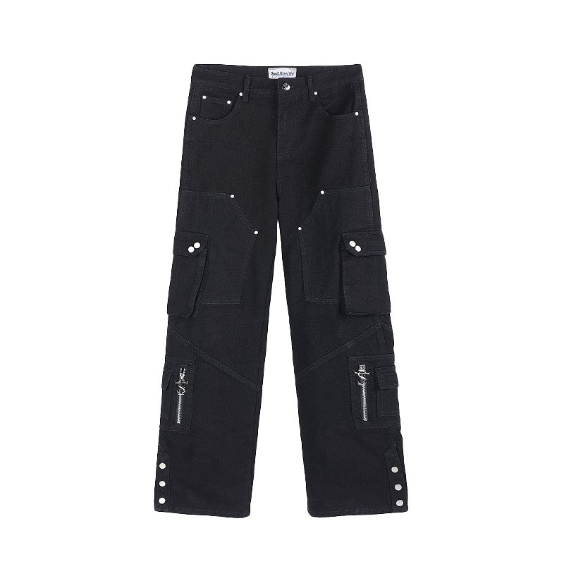 STK Rivet Construction Studded Jeans - Dekayed