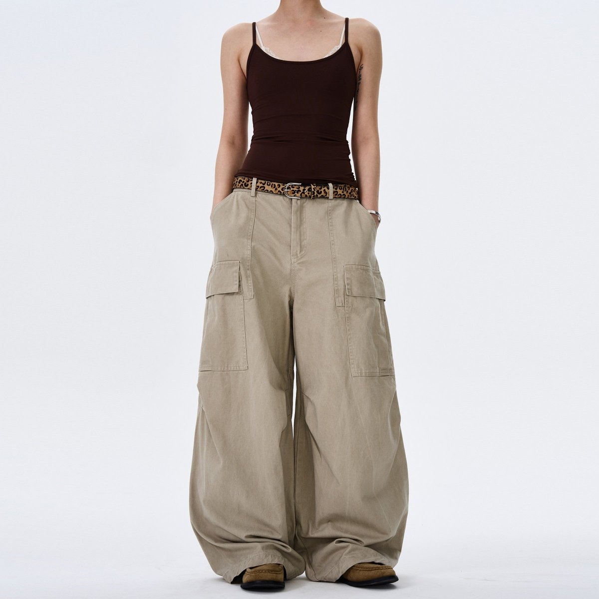 Street Style Multi Pocket Loose Baggy Jeans - Dekayed