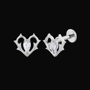 Thorn Hollow Heart Earrings - Dekayed