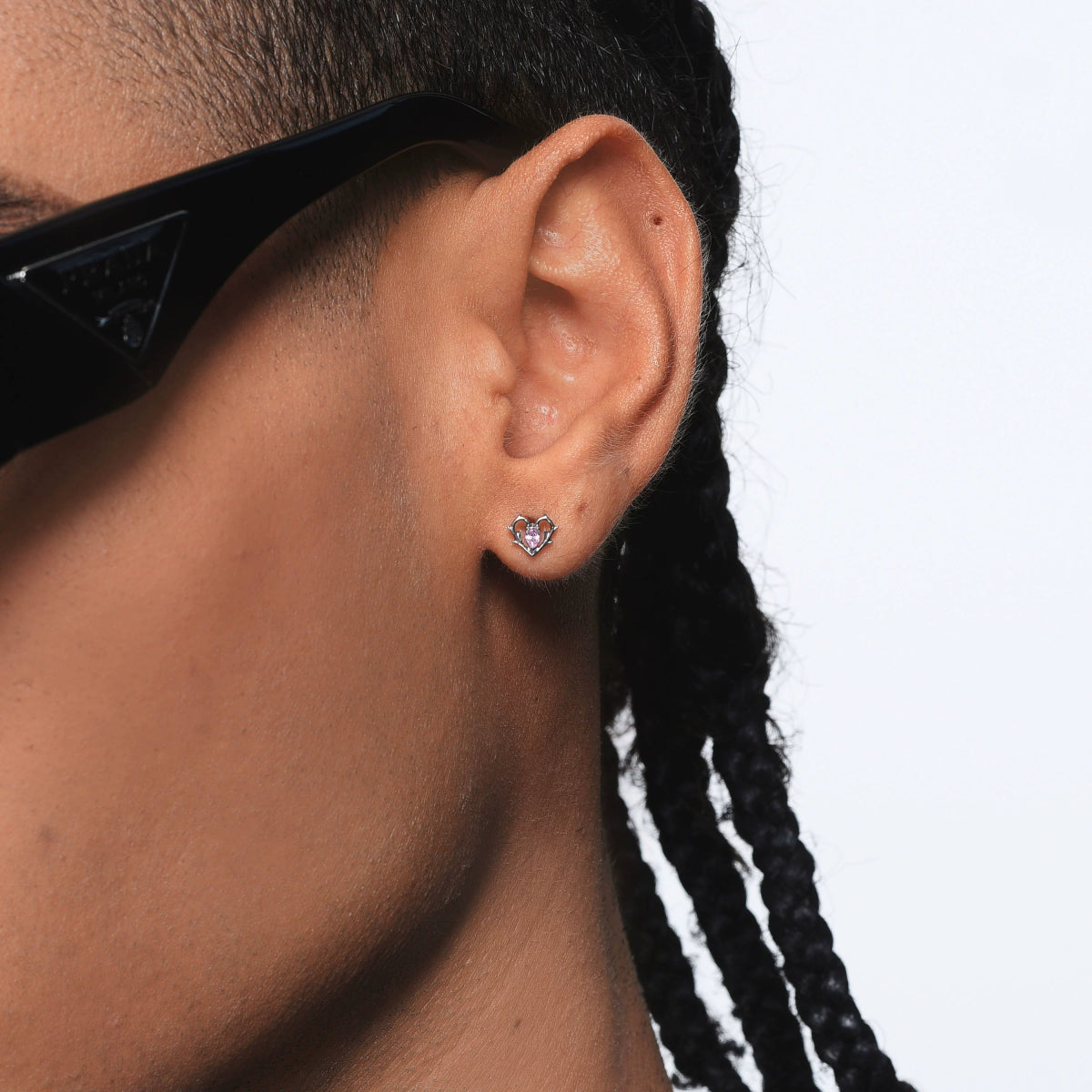 Thorn Hollow Heart Earrings - Dekayed