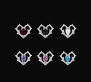 Thorn Hollow Heart Earrings - Dekayed