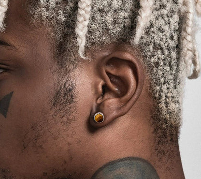 Tiger Eye Earrings - Dekayed