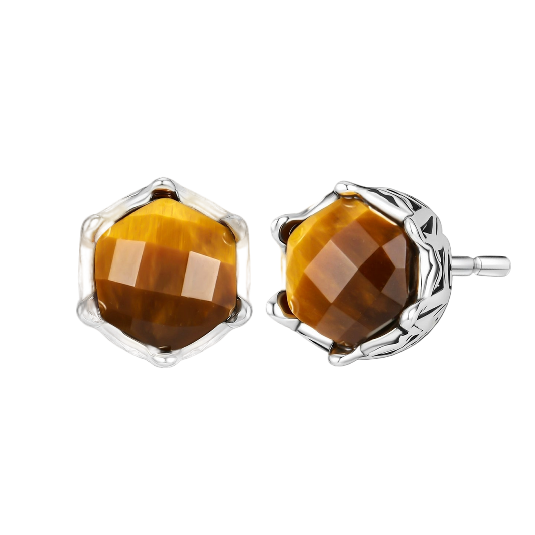 Tiger Eye Earrings - Dekayed