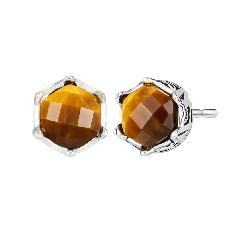 Tiger Eye Earrings - Dekayed