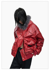 Toxic Blood Leather Jacket - Dekayed