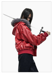 Toxic Blood Leather Jacket - Dekayed