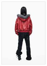 Toxic Blood Leather Jacket - Dekayed