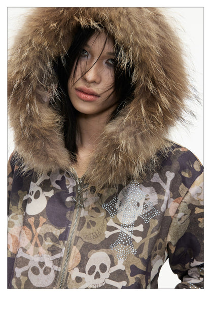 Toxic Digital Skull Camouflage Hoodie - Dekayed