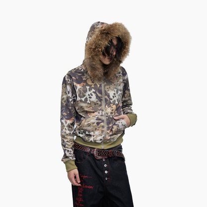 Toxic Digital Skull Camouflage Hoodie - Dekayed