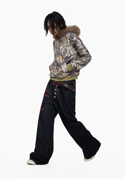 Toxic Digital Skull Camouflage Hoodie - Dekayed