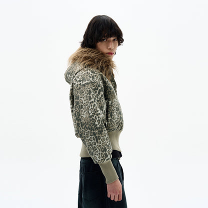 Toxic Green Leopard Print Jacket - Dekayed