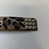 Brown Cheetah Studded Belt