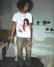 Vintage Bola Chain Embroidery Distressed Jeans 4Tra - Dekayed