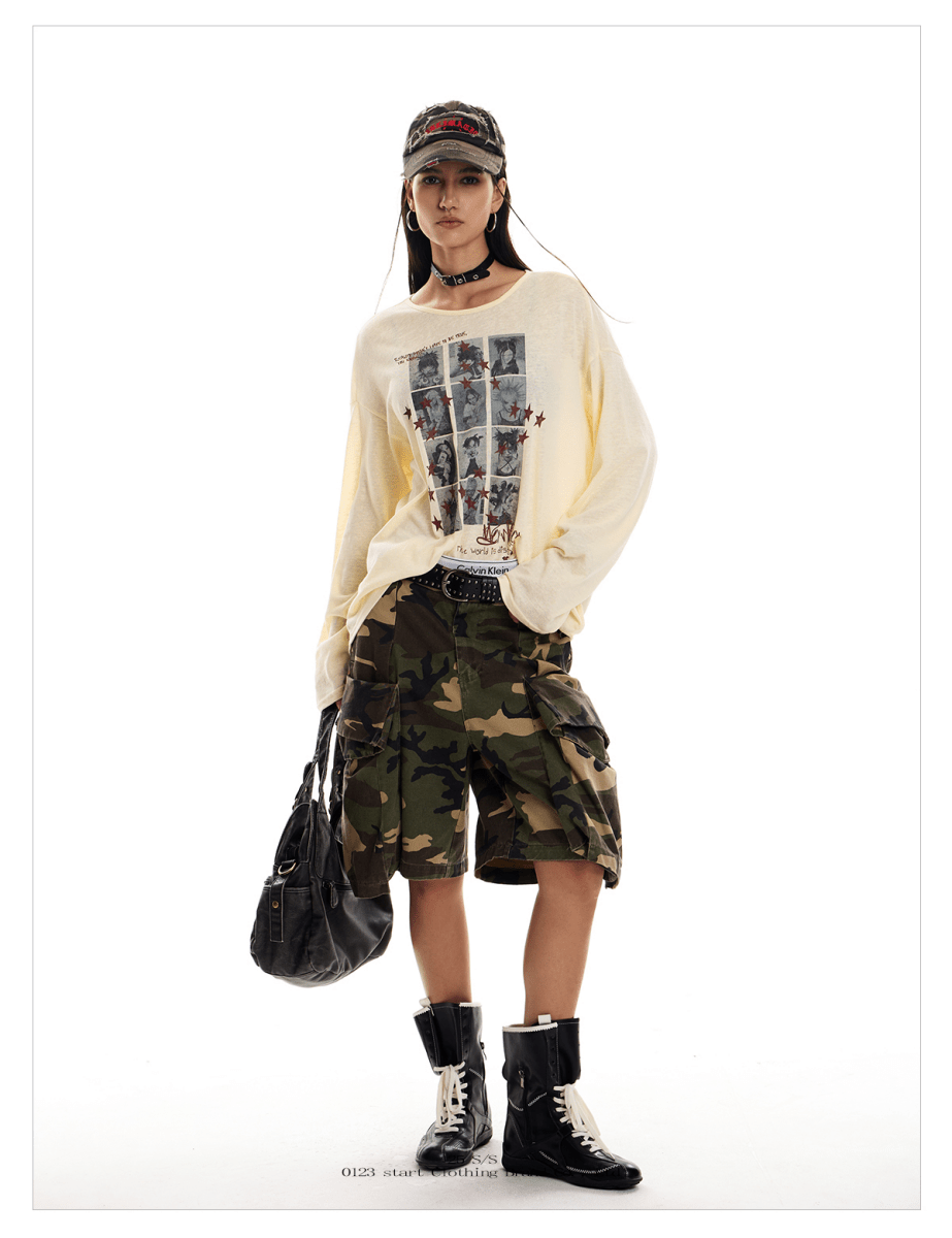 Vintage Grid Graffiti Tee - Dekayed