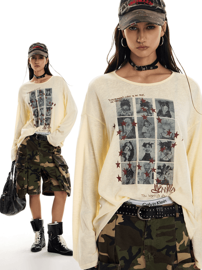 Vintage Grid Graffiti Tee - Dekayed