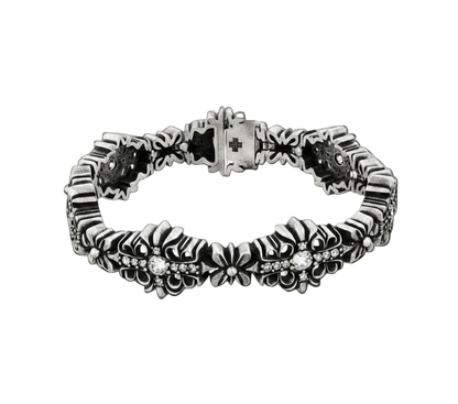 Vintage Iris Cross Bracelet - Dekayed