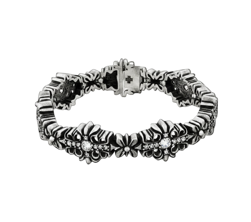 Vintage Iris Cross Bracelet - Dekayed