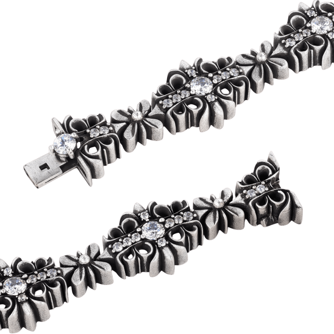 Vintage Iris Cross Bracelet - Dekayed