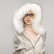 Vintage Leopard Print Removable Fur Collar Jacket - Dekayed