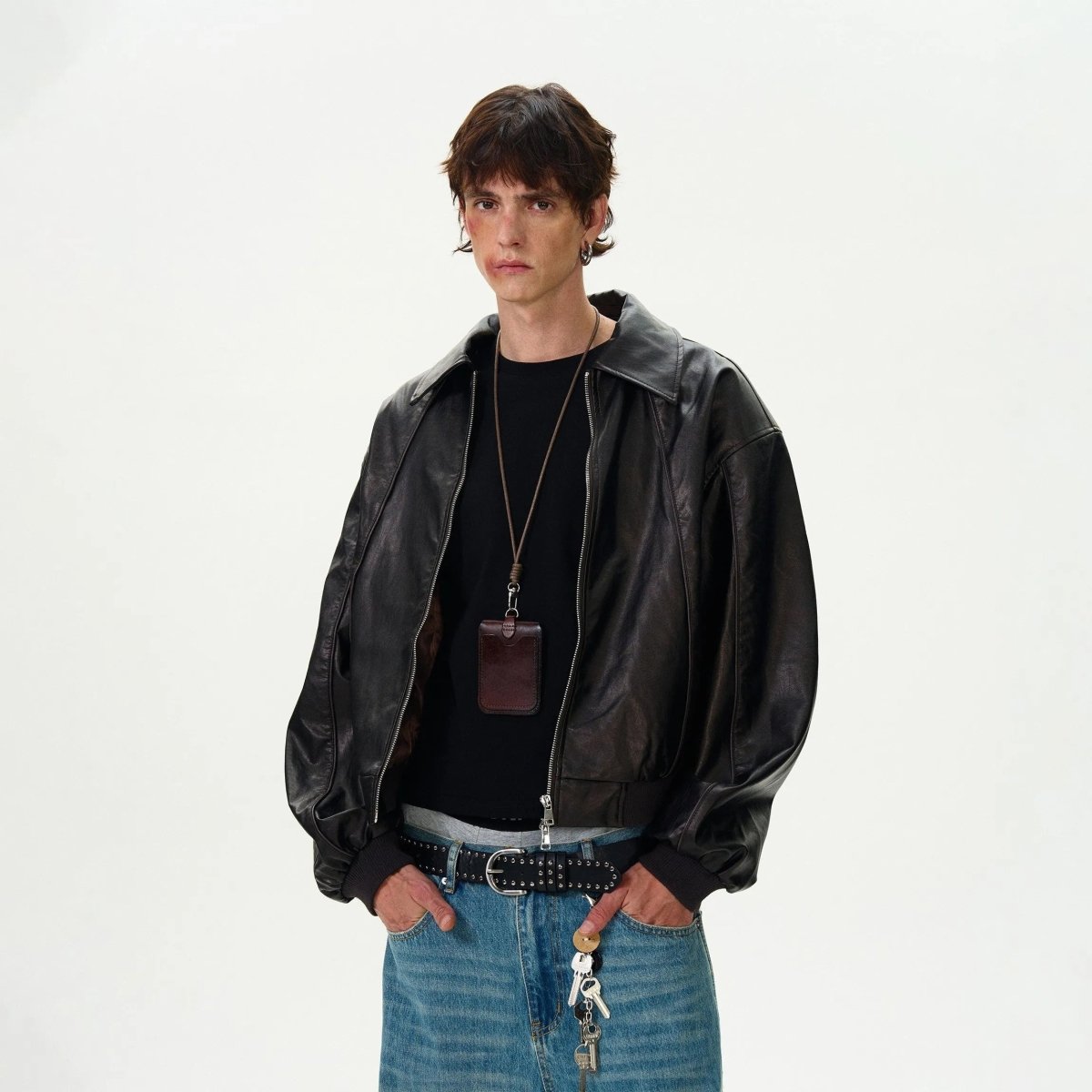 Vintage Motorcycle Quilted Leather Jacket - Dekayed