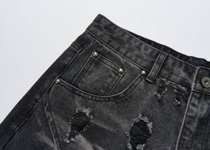 Vintage Washed Ripped Baggy Jeans - Dekayed