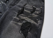 Vintage Washed Ripped Baggy Jeans - Dekayed