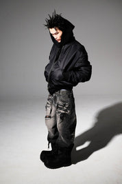 Vintage Washed Ripped Baggy Jeans - Dekayed