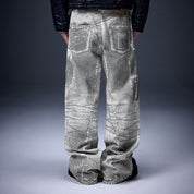 "Vision" X - ray Printed Baggy Jeans - Dekayed