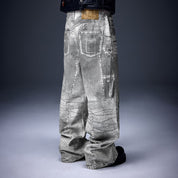 "Vision" X - ray Printed Baggy Jeans - Dekayed