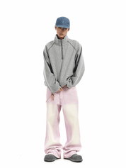 Washed Pink Wide Leg Pink - Dekayed