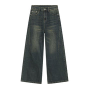 Washed Wide Leg Jeans - Dekayed