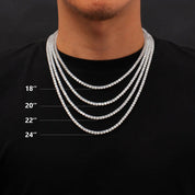 WHITE GOLD APOSTLE NECKLACE - Dekayed